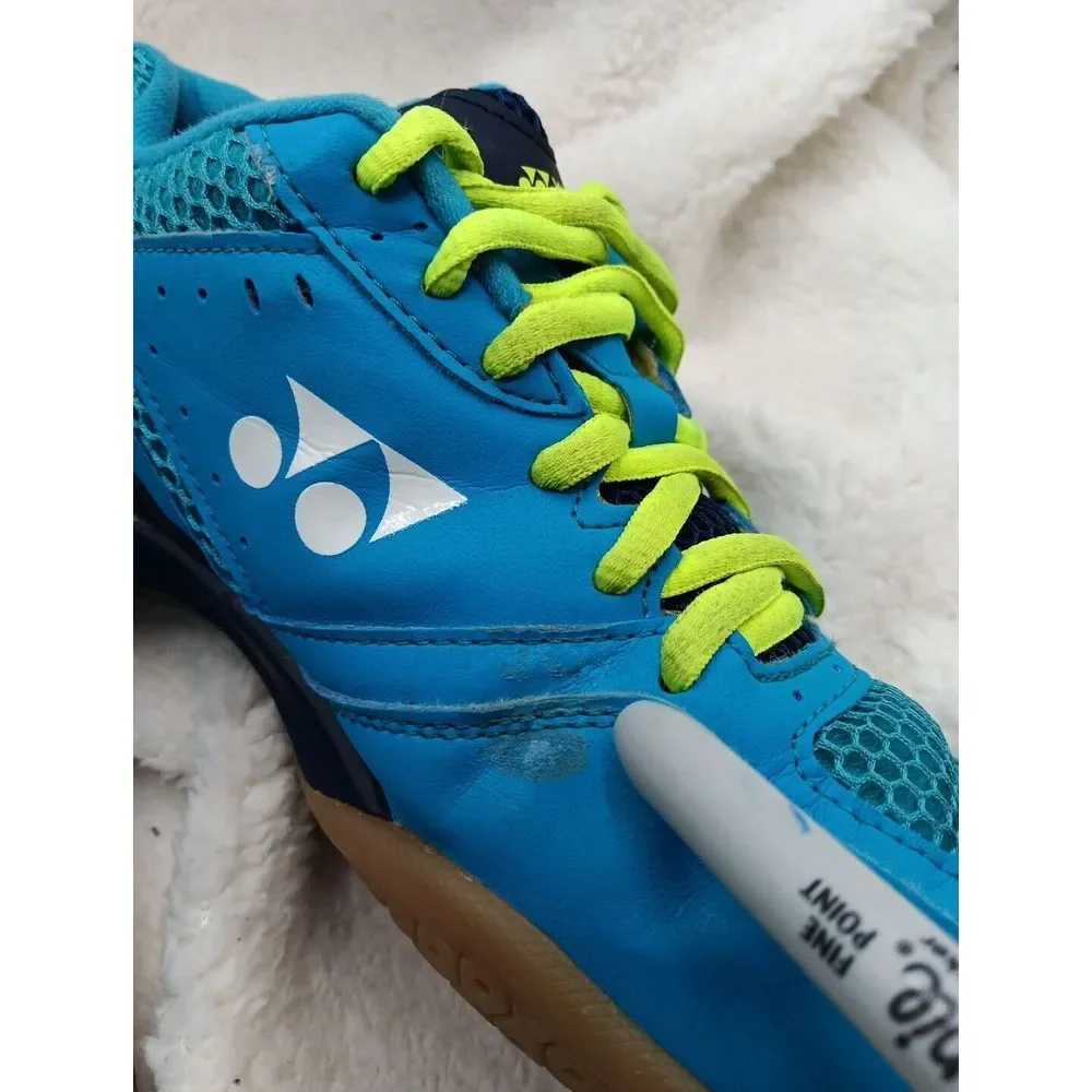 Yonex 30 power cushion badminton Woman's‎ shoes blue yellow Sz 8